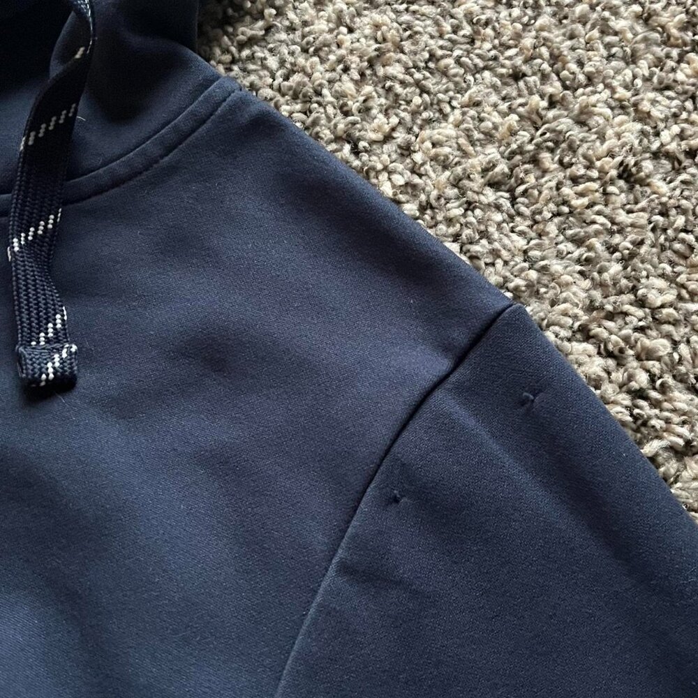 North Face Navy Hoodie Mens Medium Insulated Winter Outdoor Hoodie - Picture 7 of 8